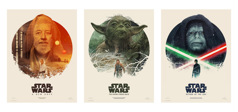 Star Wars trilogy regular editions by Gabz